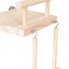 Wooden Parrot Perch Stand view 3