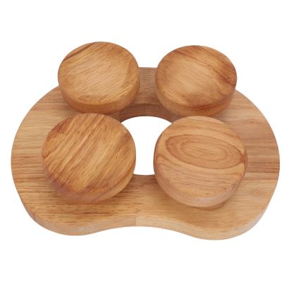 Aramox Wooden Sauna Headrest, Ergonomic Oak Neck Pillow for Head and Shoulder Relaxation, 6.69 x 9.06 in