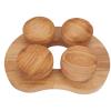 Aramox Wooden Sauna Headrest, Ergonomic Oak Neck Pillow for Head and Shoulder Relaxation, 6.69 x 9.06 in view 1