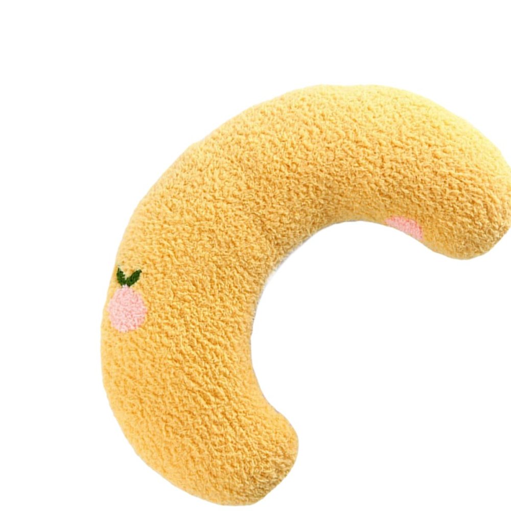 KALLORY Tiny Flannel Cat Pillow with U-Shaped Neck Support