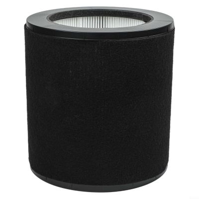 Gettimore Activated Carbon Filter for TaoTronics TT-AP008, Long-Lasting Odor Elimination, 21.5 x 20 cm, White