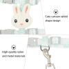 ibasenice Lightweight Nylon Cat Harness with Rabbit Motif, Green view 3