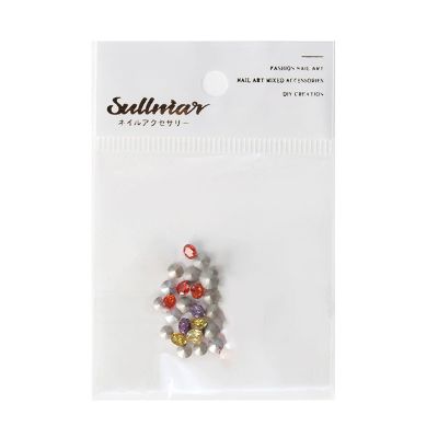 1 Bag of Rhinestones, Assorted Colors, Mixed Bases, Round Cut, for Nails, Clothing, and Nail Decoration
