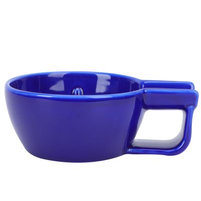 Ceramic Shaving Bowl with Wide Opening and Handle