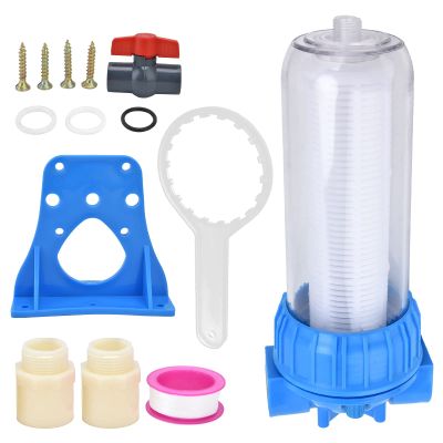Cerlyiont ABS Poultry Water Filter with Replaceable PP Element, 3/4-Inch Connection