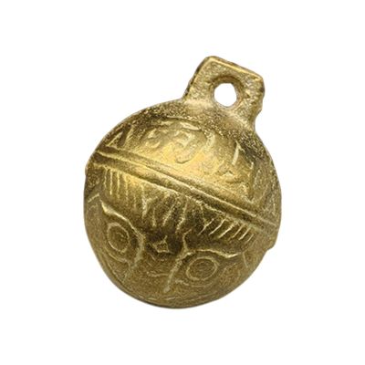 TWISAXC Lightweight Copper Dog Collar Bell with Tiger Head Design