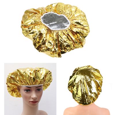 CALLARON 10-Pack Aluminum Foil Hair Caps with Elastic Edge