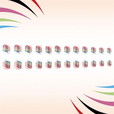 Acrylic Press-On Artificial Fingernails for Women's Nail Designs