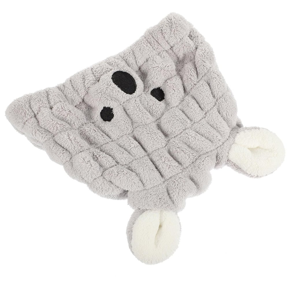 SOLUSTRE Absorbent Hair Drying Cap, Soft Coral Fleece, Cute Ear Design, Quick-Drying Towel Wrap for Babies