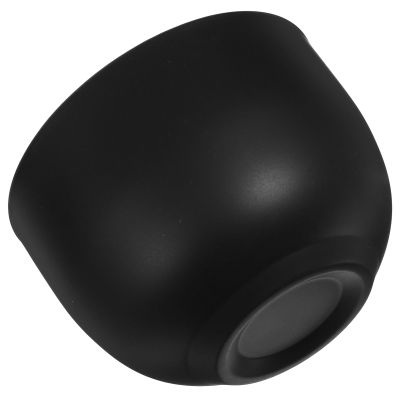 PACKOVE Small Travel Shaving Soap Bowl, Stainless Steel, Black