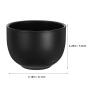 PACKOVE Small Travel Shaving Soap Bowl, Stainless Steel, Black view 2