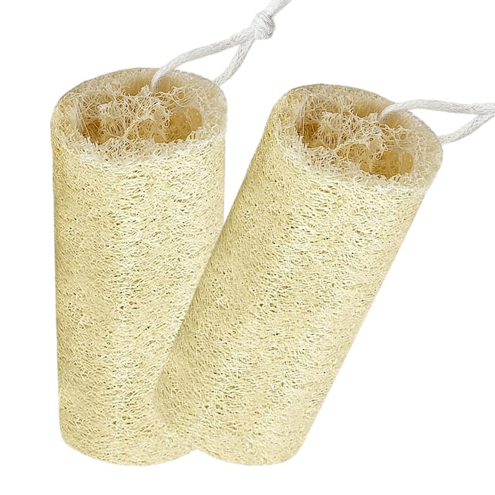 2-Piece Set of Natural Loofah Sponges