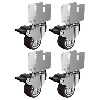 4-Pack 1-Inch Swivel Caster Wheels