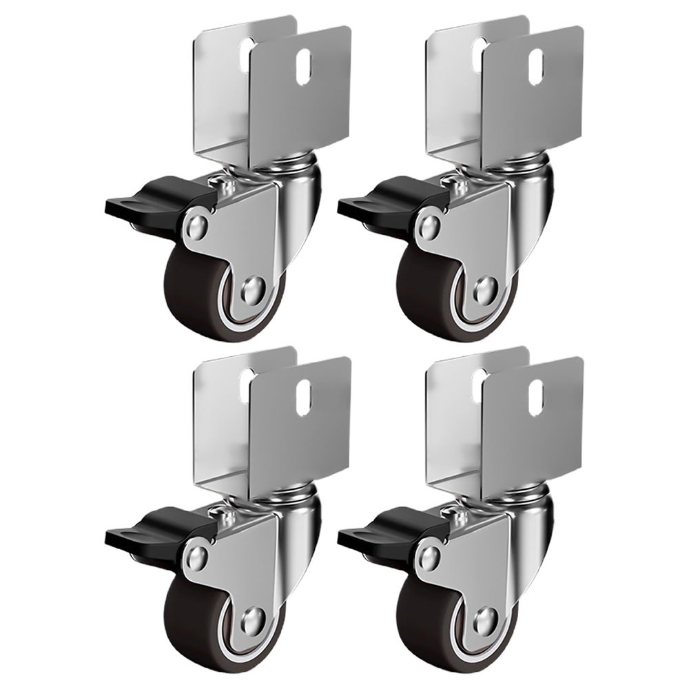 4-Pack 1-Inch Swivel Caster Wheels