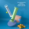 Reusable Fruit Purée Pouch Filler with 30 Bags, Clear Scale, Green view 4