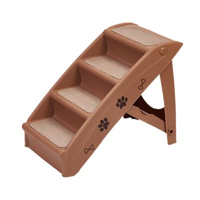 Foldable Dog Stairs with Wide Steps