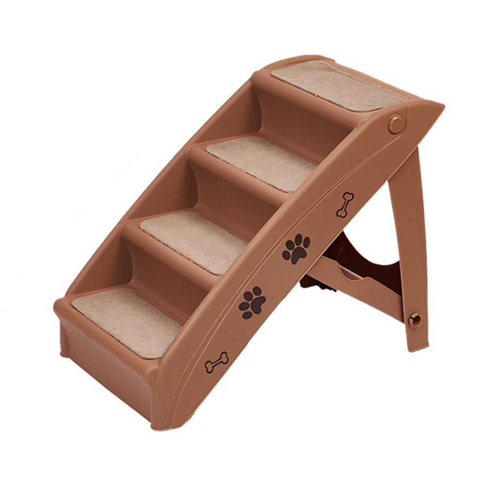 Foldable Dog Stairs with Wide Steps