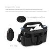 Elnwnnkc Large-Capacity Water-Resistant Diaper Storage Bag, Gray, One Size view 3