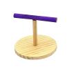 PUXZYAX Compact Non-Slip Wooden Tabletop Bird Stand view 1