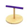PUXZYAX Compact Non-Slip Wooden Tabletop Bird Stand view 3
