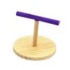 PUXZYAX Compact Non-Slip Wooden Tabletop Bird Stand view 4