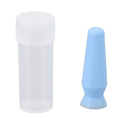 Annadue 8-Piece Silicone Contact Lens Plunger Applicator and Removal Tool, Easy and Safe Lens Handling for Home or Travel (Blue)