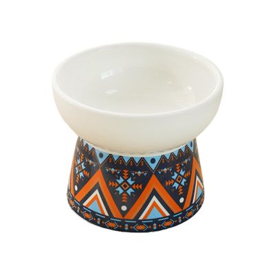 TWISAXC Elevated Ceramic Food and Water Bowl with Dispenser