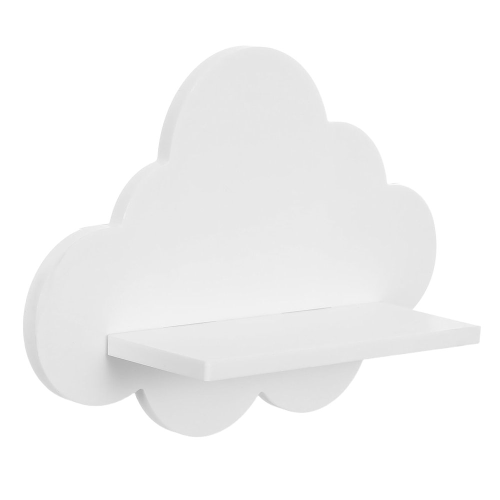 VICASKY Cloud-Shaped Plastic Wall Shelf for Children's Rooms, Bedrooms, and Living Rooms