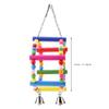 Rengue Wooden Bird Swing Toy with Bells for Small to Medium Parrots view 4