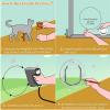 YPBEW Lockable Pet Door for Dogs and Cats, Transparent, for Windows, Gates and Walls view 3