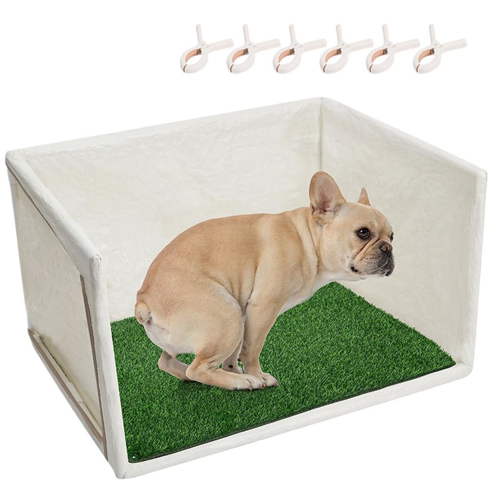 Indoor Dog Litter Box, High-Sided Waterproof Pet Toilet Tray with Splash-Guard Walls and Base, Reusable Training Potty for Small, Medium, and Large Breeds