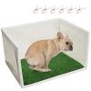 Indoor Dog Litter Box, High-Sided Waterproof Pet Toilet Tray with Splash-Guard Walls and Base, Reusable Training Potty for Small, Medium, and Large Breeds view 1