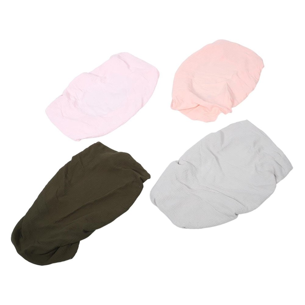 Toddmomy 4-Pack Soft Reusable Breathable Cotton Changing Pad Covers, 2 Sizes
