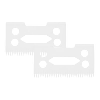 KICHOUSE White Ceramic Blades, 2-Piece Replacement Set for Hair Clippers