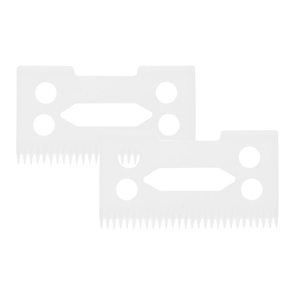 KICHOUSE White Ceramic Blades, 2-Piece Replacement Set for Hair Clippers