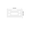 KICHOUSE White Ceramic Blades, 2-Piece Replacement Set for Hair Clippers view 2