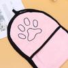 Abaodam Quick-Drying Pink Dog Bath Towel, Superfine Fiber, High Absorbency, Paw Print Design view 3