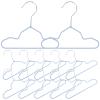 RUNROTOO 20-Piece Anti-Slip Hangers for Small Pets, Space-Saving Organizer for Dog, Cat, and Doll Clothing, Light Blue view 1