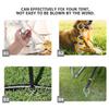 STOBAZA 2-Piece Iron Spiral Anchors for Dogs, Portable Garden Stakes for Dog Leashes view 3
