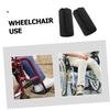 Crutch Hand Grip Pads, 1 Pair, Composite Cotton, Black view 3