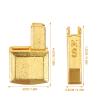 Holibanna 1-Set Metal Zipper Repair Kit for Defective Zipper Pulls view 2