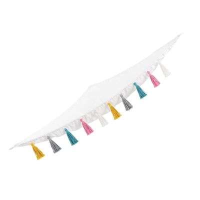 SOIMISS Triangular Cotton Rope Toy Storage Net, Wall-Mounted, for Balls and Dolls