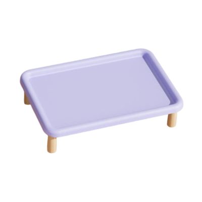 Chosertory Elevated Cat Food Bowl Stand, Violet