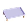 Chosertory Elevated Cat Food Bowl Stand, Violet view 1