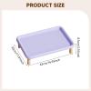 Chosertory Elevated Cat Food Bowl Stand, Violet view 3