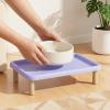 Chosertory Elevated Cat Food Bowl Stand, Violet view 4
