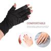 HOOWIFFY Fingerless UV Manicure Gloves, Pink and Black, 2-Piece Polyester Set view 3