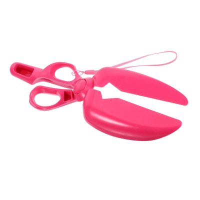 RUNROTOO Plastic Scissor-Clamp Dog Poop Scoop for Large Dogs, Foldable, Random Color