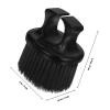 Black Haircutting Neck Duster Brush for Salon Hair Removal view 2