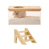 YPBEW Small Animal Bath House with Transparent Wall and Wooden Cover view 1
